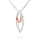 18ct WG & RG Pendant