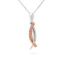 18ct WG & RG Pendant