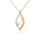 18CT WG & RG Pendant