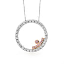 18ct WG & RG Pendant