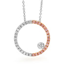 18ct WG & RG Pendant