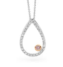 18ct WG & RG Pendant