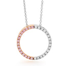 18ct WG & RG Pendant