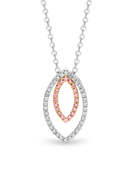 18ct WG & RG Pendant