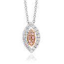 18ct WG & RG Diamond Pendant