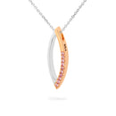 18CT WG & RG Pendant