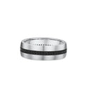 9ct White Gold Diamond Men Wedding Ring
