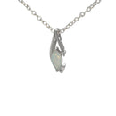 14ct WG Opal Pendant