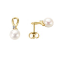 18ct Yellow Gold Pearl Earrings