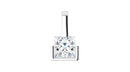 18ct Yellow Gold Lab Diamond Pendant