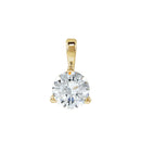 14ct White Gold Lab Diamond Pendant