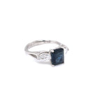 SOLD - Platinum Sapphire and Diamond Ring