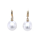 SOLD - 18ct Yellow Gold Australian south sea Pearl Earrings