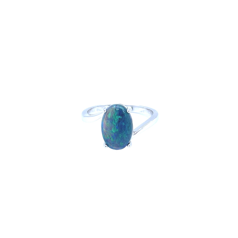 14ct WG Opal Ring