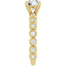 18ct White Gold - Round cut Lab Grown Accented Diamond Ring