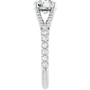 18ct White Gold - Round cut Lab Grown Accented Diamond Ring