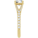 18ct White Gold - Round cut Lab Grown Accented Diamond Ring