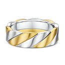 9ct 2Tone Men Wedding Ring