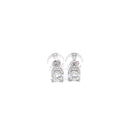 (SOLD)   18ct White Gold Diamond Stud Earrings