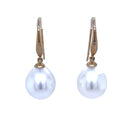 SOLD -  9ct Yellow Gold Australian South Sea Pearl Earrings