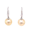 9ct White Gold Australian South Sea Pearl Earrings