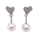 18ct White Gold Australian South Sea Pearl Earrings