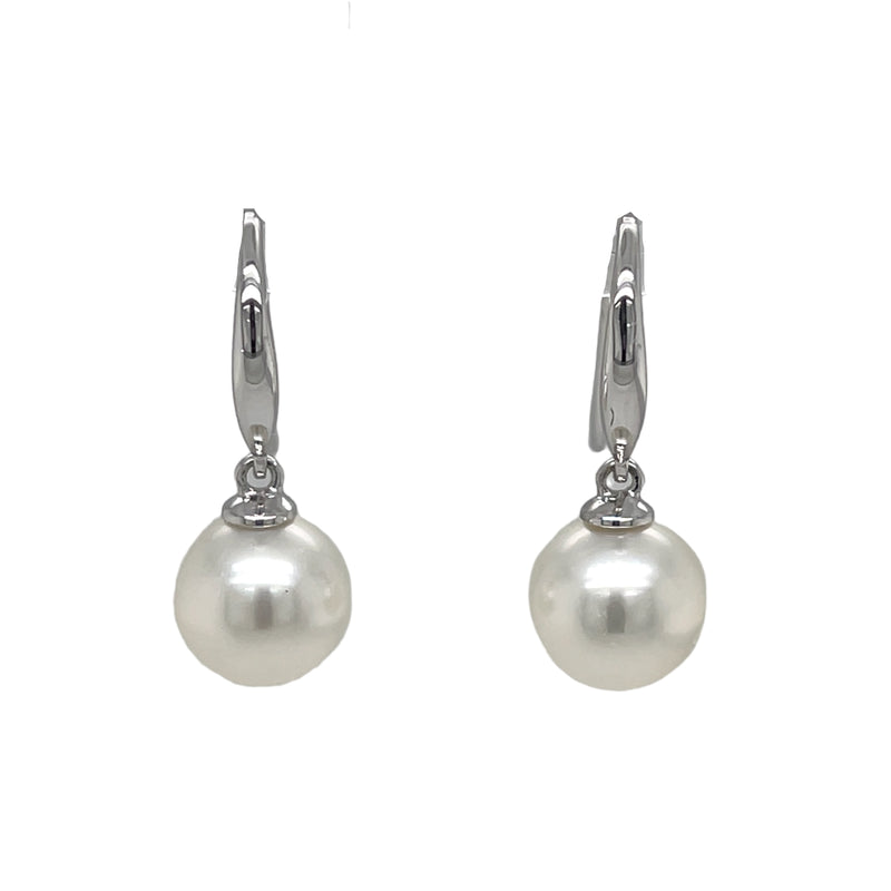 9ct WG Australian south sea Pearl Earrings