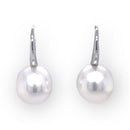 SOLD - 9ct White Gold Australian south sea Pearl Earrings