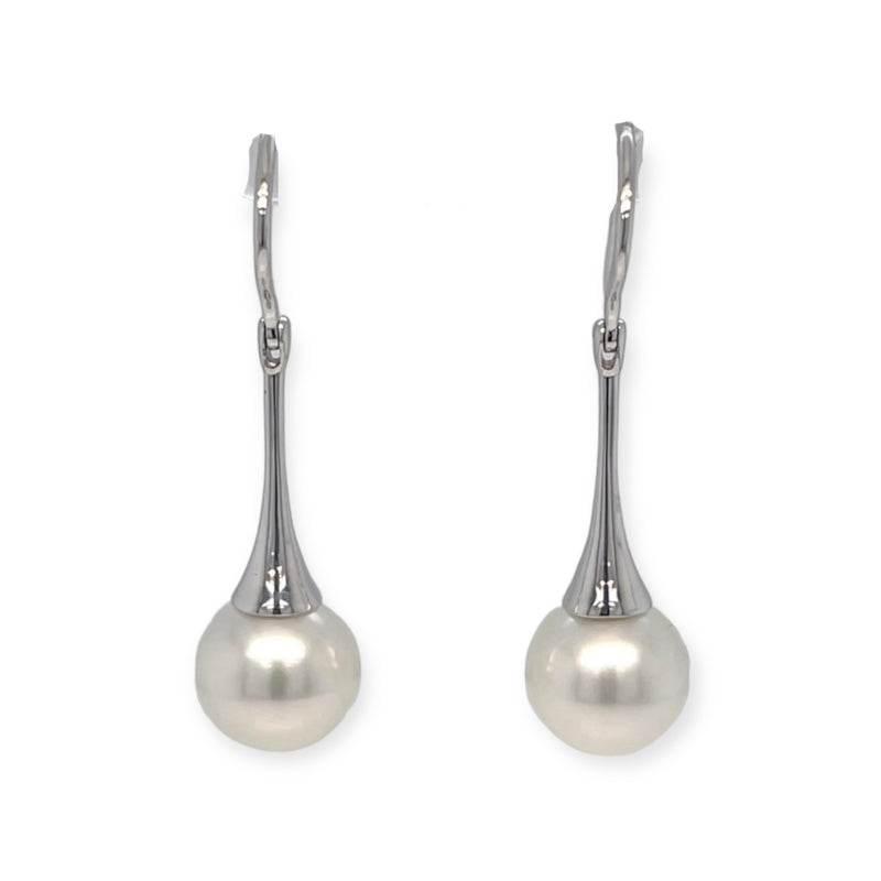 9ct WG Australian south sea Pearl Earrings