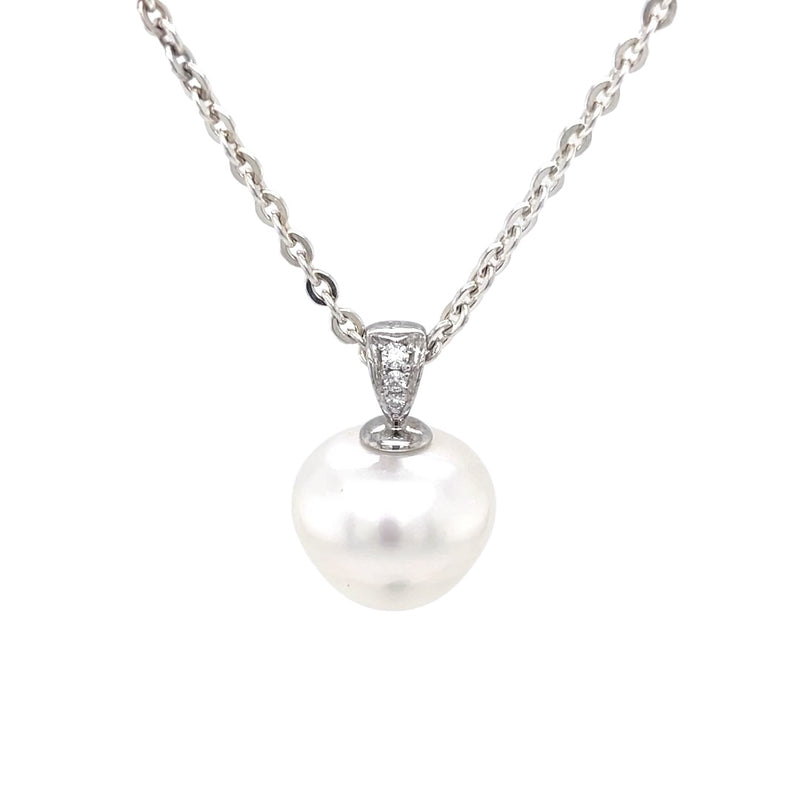 18ct White Gold Australian South sea Pearl Pendant