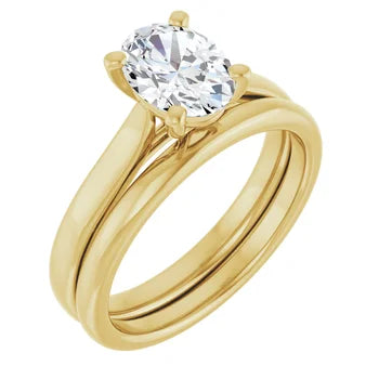 18ct YG Solitaire Lab Grown Diamond Ring