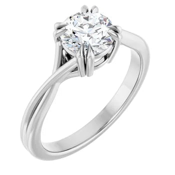 18ct Yellow Gold - Solitaire Round cut Lab Grown Diamond Ring