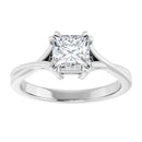 18ct Yellow Gold - Solitaire Princess cut Lab Grown Diamond Ring