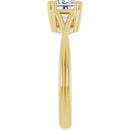 18ct Yellow Gold - Solitaire Princess cut Lab Grown Diamond Ring