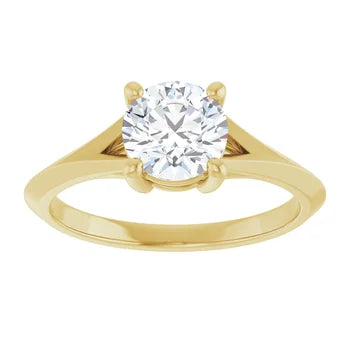 18ct White Gold - Solitaire Round cut Lab Grown Diamond Ring