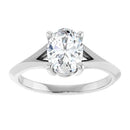 18ct Yellow Gold - Solitaire Oval cut Lab Grown Diamond Ring