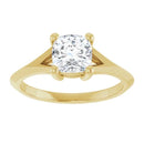 18ct White Gold - Solitaire Cushion cut Lab Grown Diamond Ring