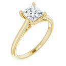 18ct Yellow Gold - Solitaire Princess cut Lab Grown Diamond Ring
