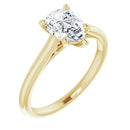 18ct Yellow Gold - Solitaire Pear cut  Lab Grown Diamond Ring
