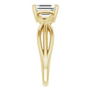 18ct White Gold Solitaire Emerald cut - Lab Grown Diamond Ring