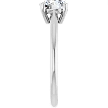 18ct White Gold Solitaire Round cut Lab Grown Diamond Ring