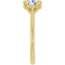 18ct WG Solitaire Oval cut Lab Grown Diamond Ring