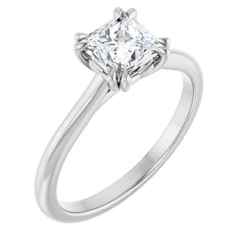 18ct YG Solitaire Princess cut Lab Grown Diamond Ring