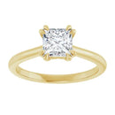 18ct YG Solitaire Princess cut Lab Grown Diamond Ring