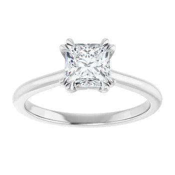 18ct YG Solitaire Princess cut Lab Grown Diamond Ring