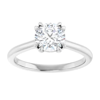 18ct WG Solitaire Round cut Lab Grown Diamond Ring