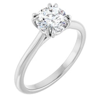 18ct WG Solitaire Round cut Lab Grown Diamond Ring