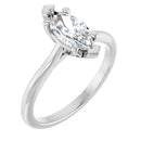 18ct YG Solitaire Marquise cut Lab Grown Diamond Ring