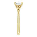 18ct WG Celtic-Inspired Solitaire - Princess cut Lab Grown Diamond Ring