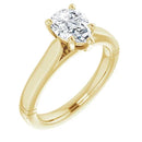 18ct WG Solitaire Pear cut Lab Grown Diamond Ring